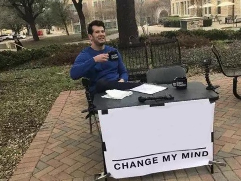 Change My Mind meme about Marine Layer