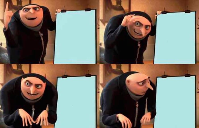Gru's Plan meme about Marine Layer