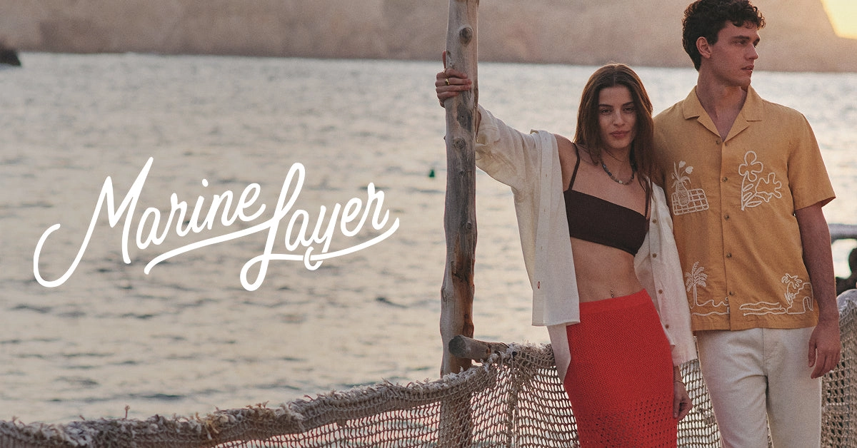 Marine Layer seasonal collection banner