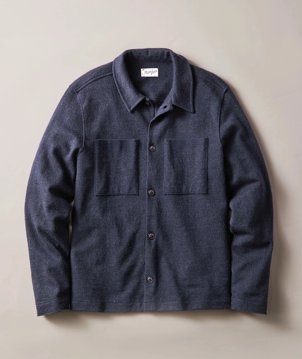 Mendocino Wool Overshirt in India Ink